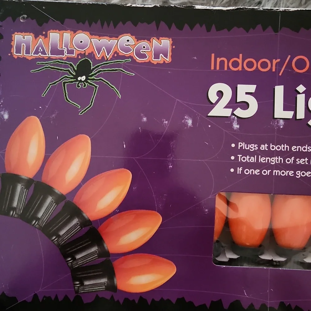 COPY - Vintage Halloween Indoor/Outdoor 25 Light Set - Orange